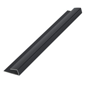 Zest 5mm Wall Panel End Cap 2.6m - Black