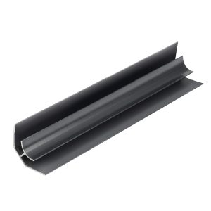 Zest 5mm Wall Panel Internal Corner 2.6m - Black