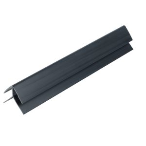 Zest 5mm Wall Panel External Corner 2.6m - Black