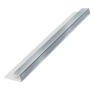 Zest 5mm Wall Panel End Cap 2.6m - Chrome