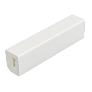 25mm x 20mm Concord PVC Foiled Rectangular Trim - White Foil