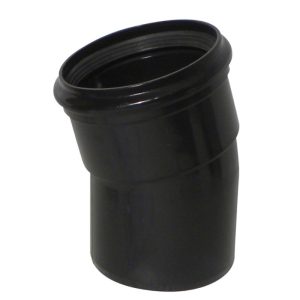 Kayflow 110mm 15° Single Socket Bend - Black