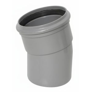 Kayflow 110mm 15° Single Socket Bend - Grey