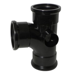 Kayflow 110mm 90° Triple Socket Branch - Black