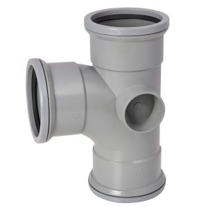 Kayflow 110mm 90° Triple Socket Branch - Grey
