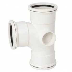 Kayflow 110mm 90° Triple Socket Branch - White