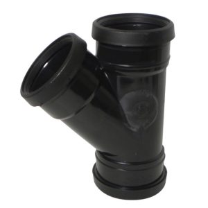 Kayflow 110mm 45° Triple Socket Branch - Black