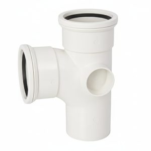 Kayflow 110mm 90° Double Socket Branch - White