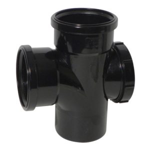 Kayflow 110mm Double Socket Soil Access Junction - Black