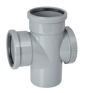 Kayflow 110mm Double Socket Soil Access Junction - Grey