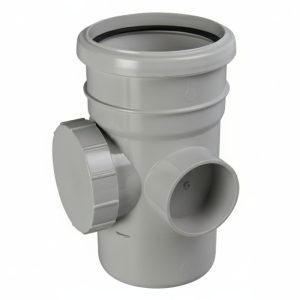 Kayflow 110mm Straight Single Socket Access Pipe - Grey