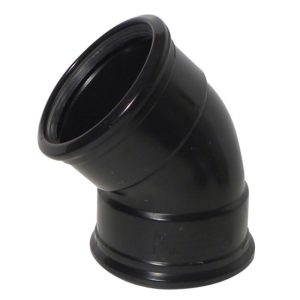 Kayflow 110mm 45° Double Socket Bend  - Black