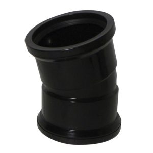 Kayflow 110mm 15° Double Socket Bend - Black
