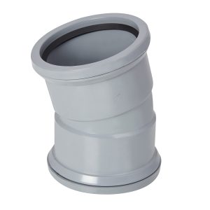 Kayflow 110mm 15° Double Socket Bend - Grey