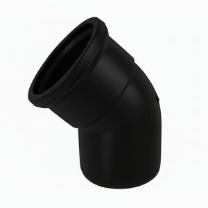 Kayflow 110mm 45° Single Socket Bend  - Black