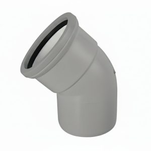 Kayflow 110mm 45° Single Socket Bend  - Grey