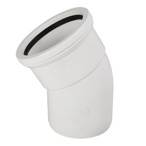 Kayflow 110mm 30° Single Socket Bend - White