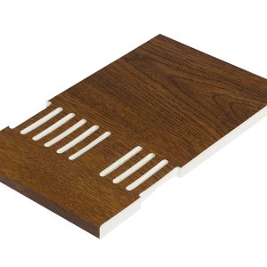 150mm Vented Soffit 9mm Board x  5m (10mm Air Gap) - Light Oak