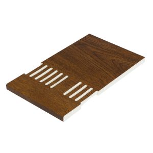 405mm Vented Soffit 9mm Board x  5m (10mm Air Gap) - Light Oak