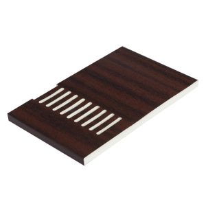 300mm Vented Soffit 9mm Board x  5m (10mm Air Gap) - Mahogany