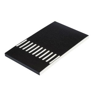 300mm Vented Soffit 9mm Board x  5m (10mm Air Gap) - Black