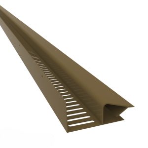 2440mm Manthorpe uPVC 10mm Continuous Soffit Ventilator G800 - Brown