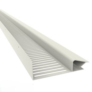 2440mm Manthorpe uPVC 25mm Continuous Soffit Ventilator G825 - White