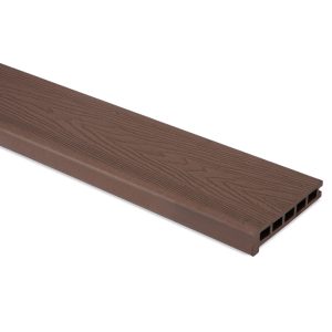 Suelo 3.6m Hollow Composite Decking Stair Edge Board - Brown