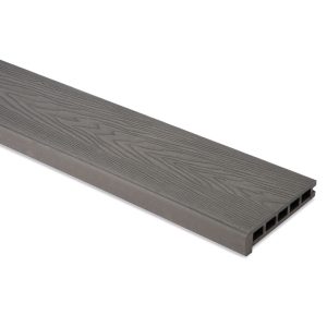 Suelo 3.6m Hollow Composite Decking Stair Edge Board - Grey