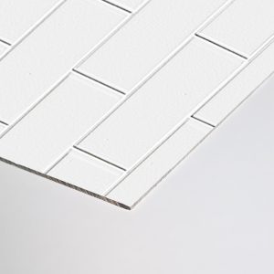 Wetwall Tile 3mm Bathroom Wall Panels - Pure White