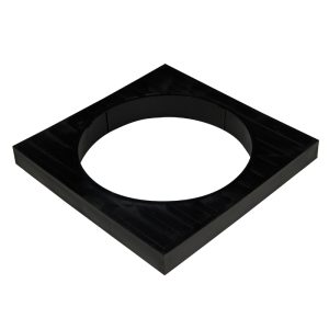 Kayflow 110mm Underground Round to Square Grid Adaptor