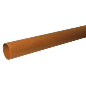 Kayflow 110mm Underground Plain End Pipe - 6m