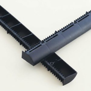 25mm x 1000mm European Plastics uPVC Over-Fascia Eaves Ventilator Strip - Black