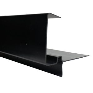 5m D Type Continuous Dry Verge - Deep Profile Tiles - Black
