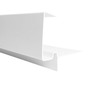 5m D Type Continuous Dry Verge - Deep Profile Tiles - White