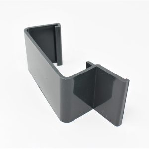 D Type Continuous Dry Verge Straight Connector - Deep Profile Tiles - Anthracite Grey