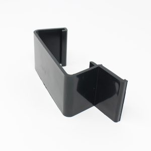 D Type Continuous Dry Verge Straight Connector - Deep Profile Tiles - Black