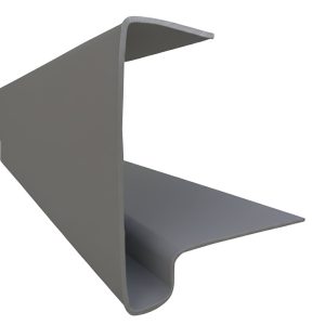5m M Type Continuous Dry Verge - Concrete Tiles - Anthracite Grey