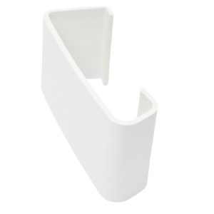 M Type Continuous Dry Verge Straight Connector - Concrete Tiles - White