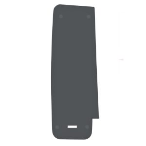 D Type Continuous Dry Verge Eaves Stop End - Deep Profile Tiles - Anthracite Grey