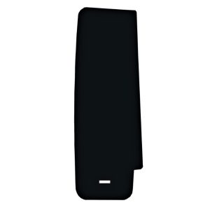 D Type Continuous Dry Verge Eaves Stop End - Deep Profile Tiles - Black