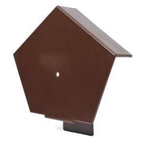 R Type Continuous Dry Verge Angled Ridge Cap - Thin Tiles & Slates - Brown