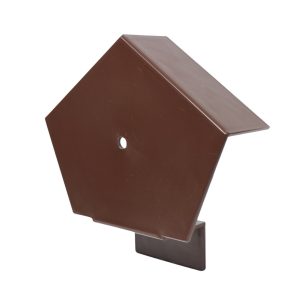 S Type Continuous Dry Verge Angled Ridge Cap - Slate Roofing - Brown