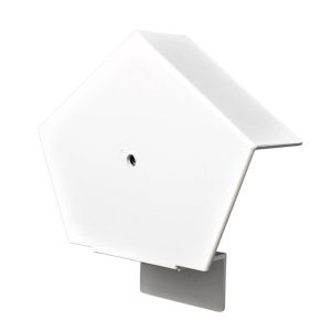 S Type Continuous Dry Verge Angled Ridge Cap - Slate Roofing - White